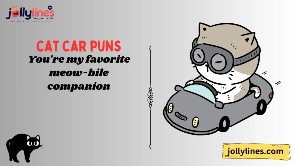 Cute Cat Car Puns