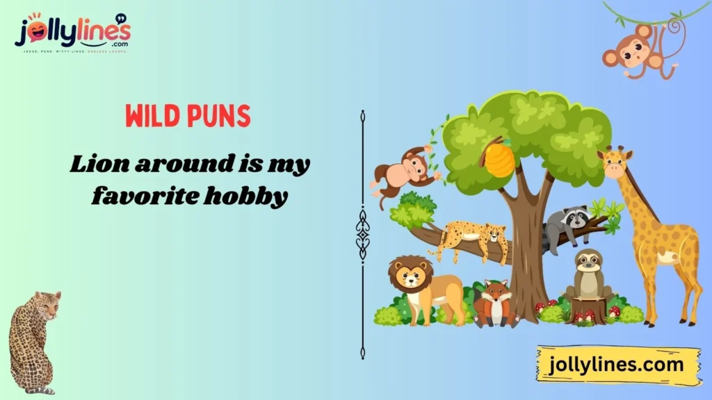 Funny Lion Wild Puns