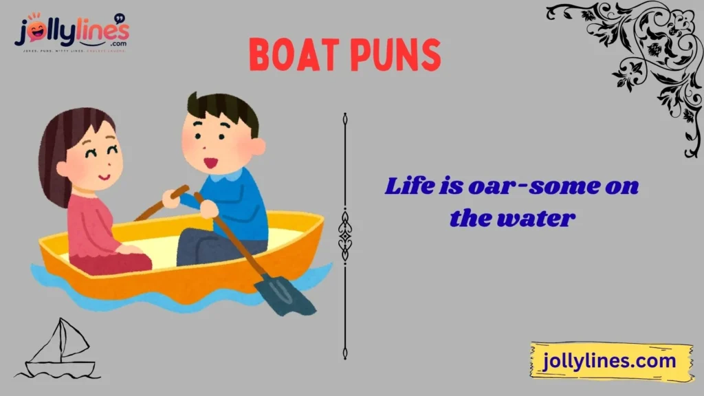 Funny Boat Puns for Captions
